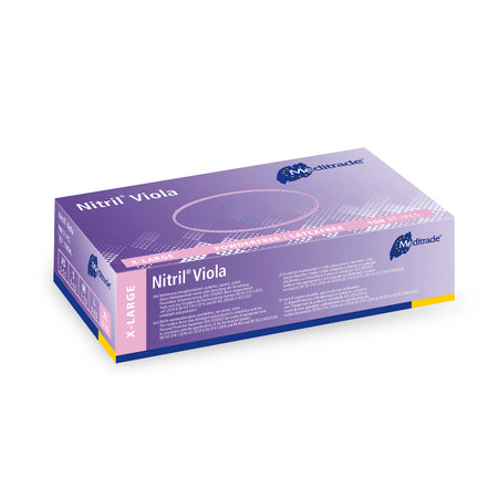 Meditrade Nitril Viola Untersuchungshandschuh – Verpackungsansicht 2
