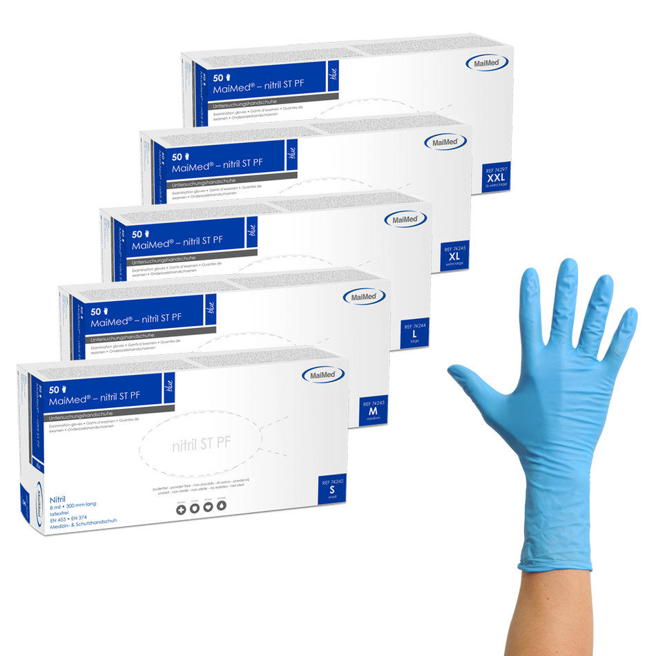MaiMed® nitril ST PF - Nitril-Untersuchungshandschuh