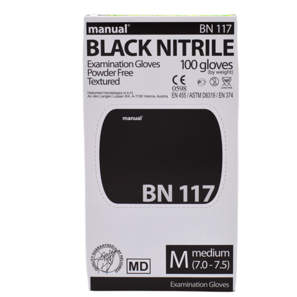 Manual Black Nitril Untersuchungshandschuhe BN117