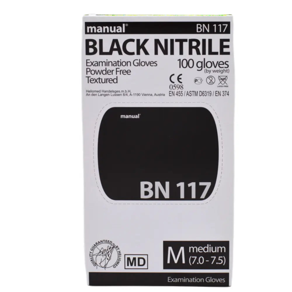 Manual Black Nitril Untersuchungshandschuhe BN117 Remesco