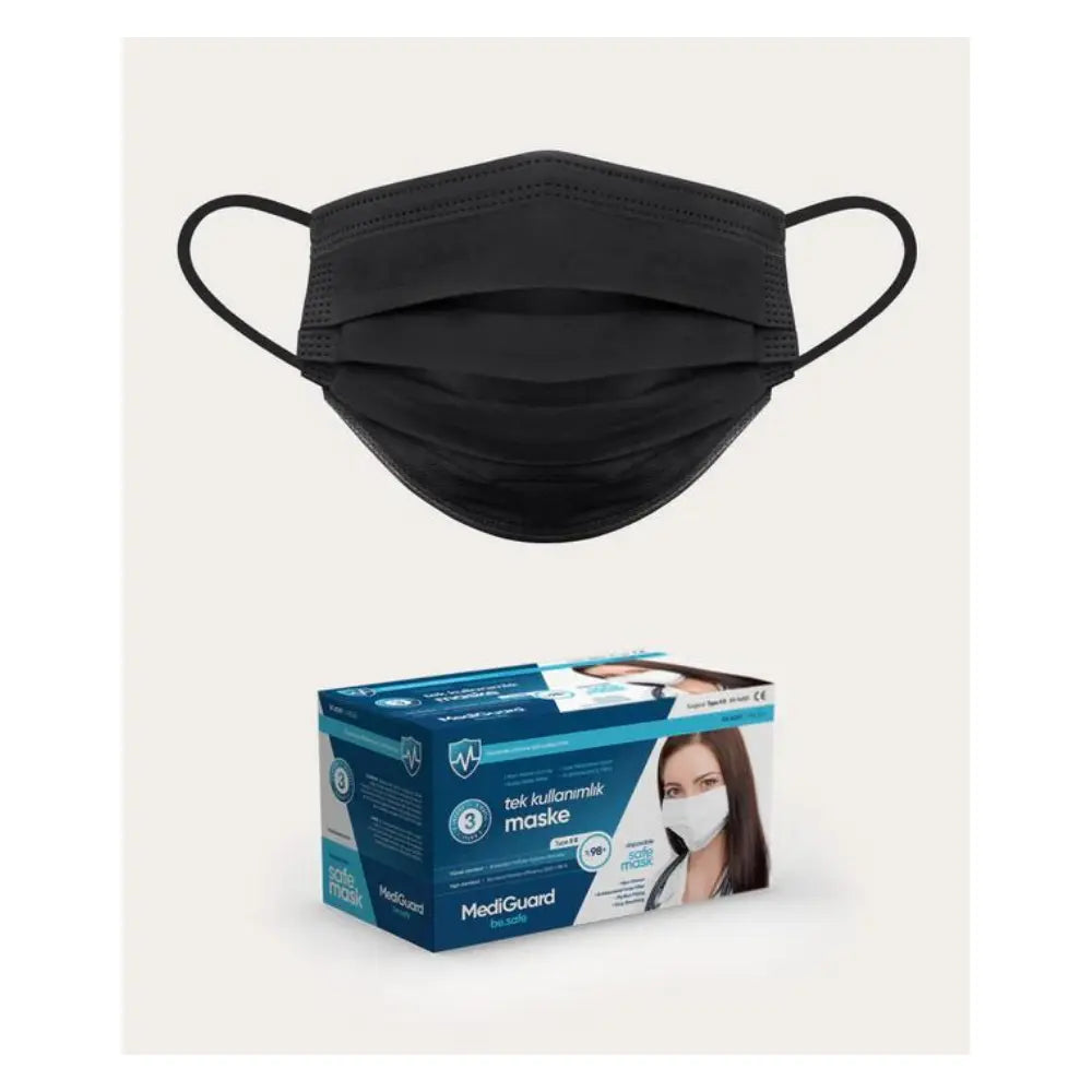 MediGuard be.safe OP Maske Typ II R schwarz OP Masken Typ II R