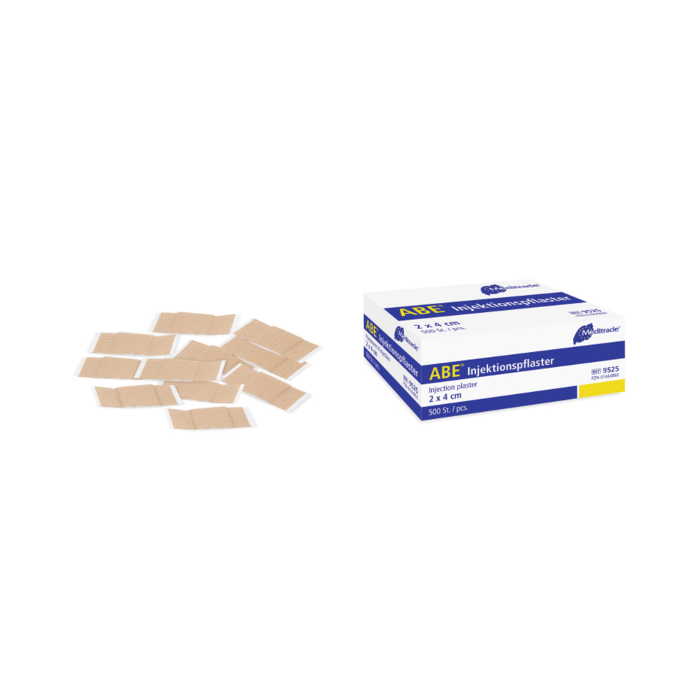 Meditrade ABE® Injektionspflaster – Maße: 2 × 4 cm | Inhalt: 500 Stück