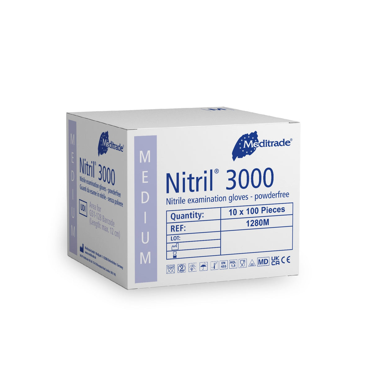 Meditrade Nitril 3000 Untersuchungshandschuh aus Nitril – Variantenansicht 1280M