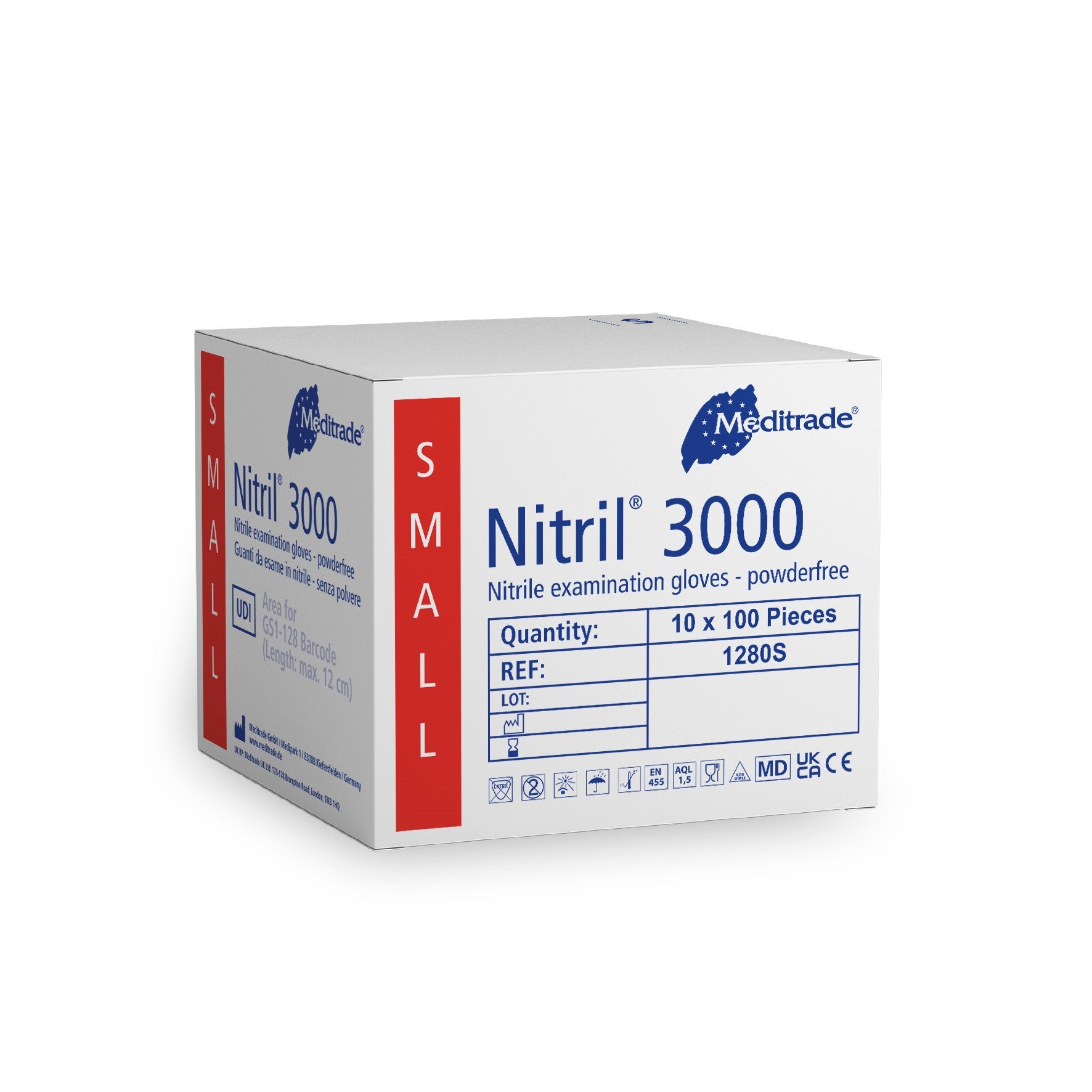 Meditrade Nitril 3000 Untersuchungshandschuh aus Nitril – Variantenansicht 1280S