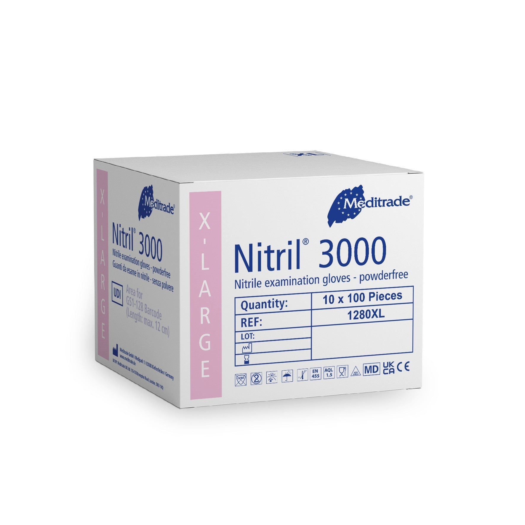 Meditrade Nitril 3000 Untersuchungshandschuh aus Nitril – Variantenansicht 1280XL