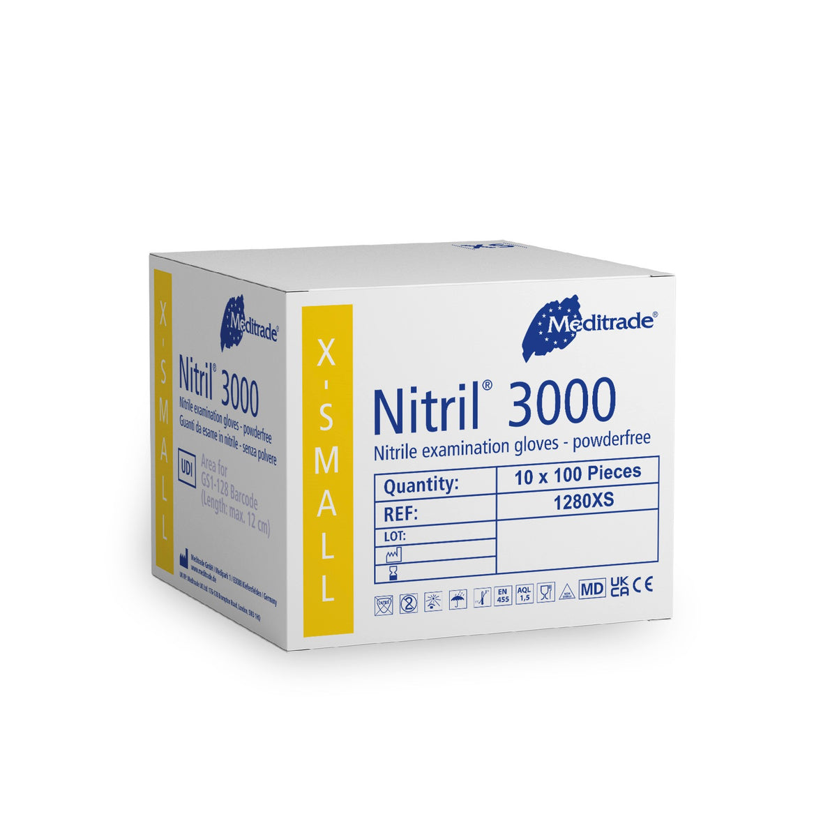 Meditrade Nitril 3000 Untersuchungshandschuh aus Nitril – Variantenansicht 1280XS