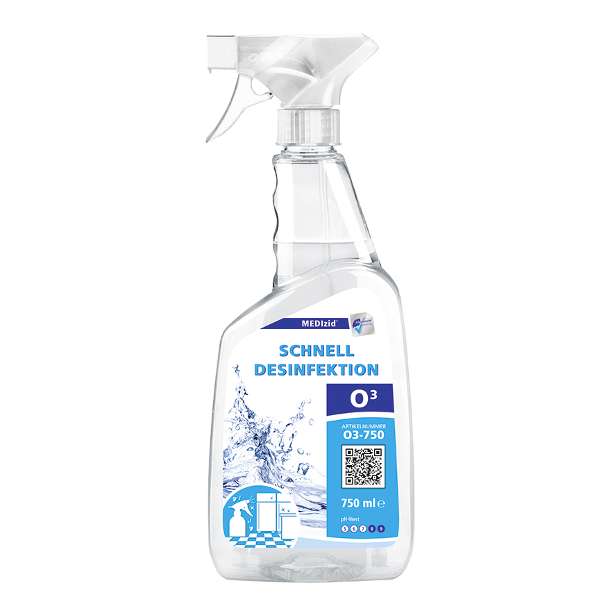 Meditrade MEDIzid O3 Schnelldesinfektion – Fertiglösung | Inhalt: 750 ml