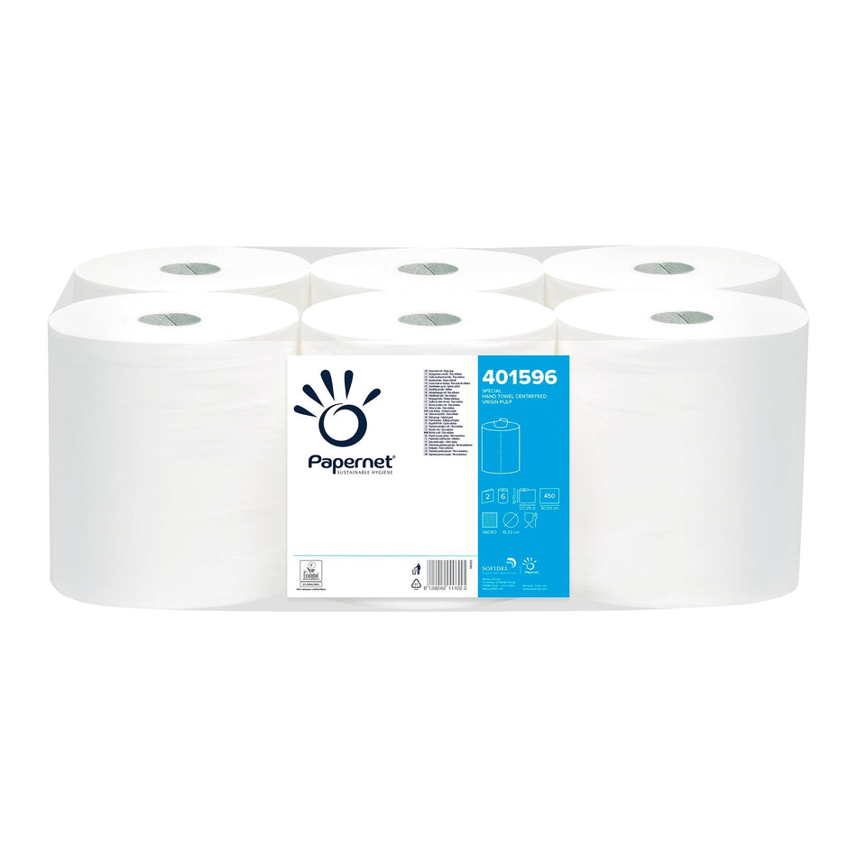 Papernet Rollenhandtuch Special 401596, 6 Rollen, 2-lagig | Packung (6 Rollen)
