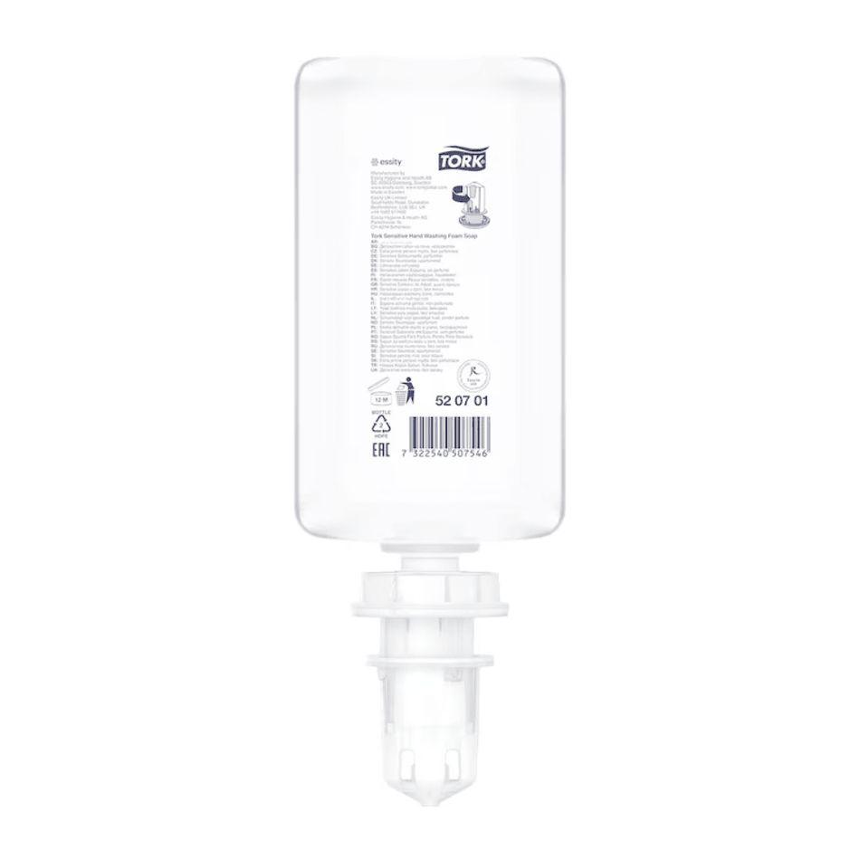 Tork 520701 Sensitive Hand-Schaumseife Premium S4 | Flasche (1 l)