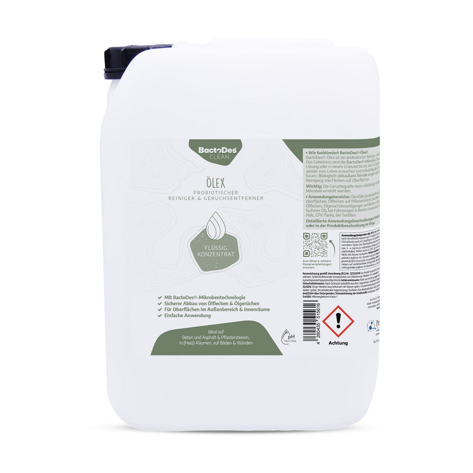 BactoDes® Clean Ölex - Geruchsentferner von Heizölgeruch und Ölfleckenentferner