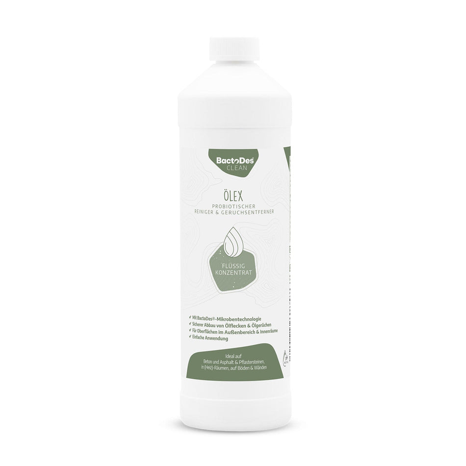 BactoDes® Clean Ölex - Geruchsentferner von Heizölgeruch und Ölfleckenentferner