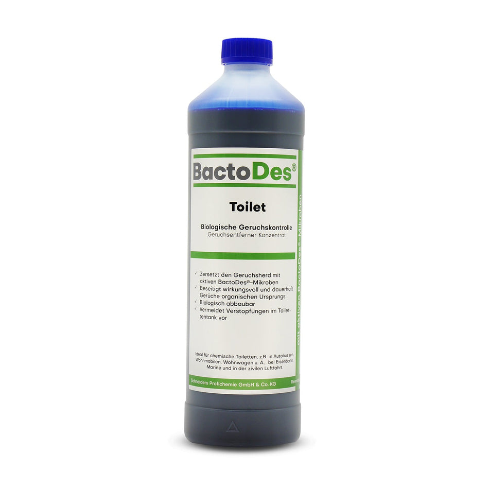 BactoDes® Toilet biologischer Geruchsentferner für Campingtoiletten 1L