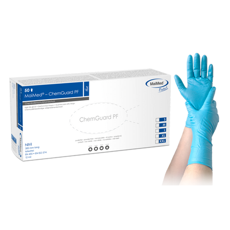 MaiMed® ChemGuard PF - Nitril-Chemikalienschutzhandschuh