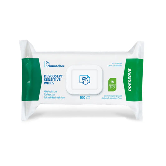 Dr. Schumacher Descosept Sensitive Wipes Bio Desinfektionstücher Dr. Schuhmacher