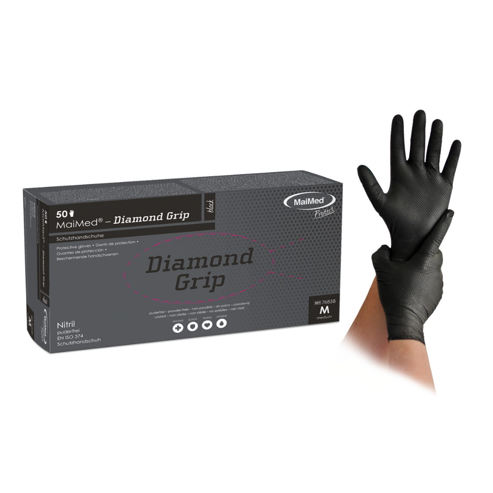 MaiMed® Diamond Grip - Nitril-Schutzhandschuh