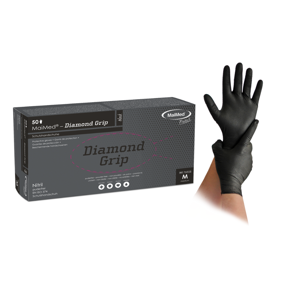 MaiMed® Diamond Grip - Nitril-Schutzhandschuh