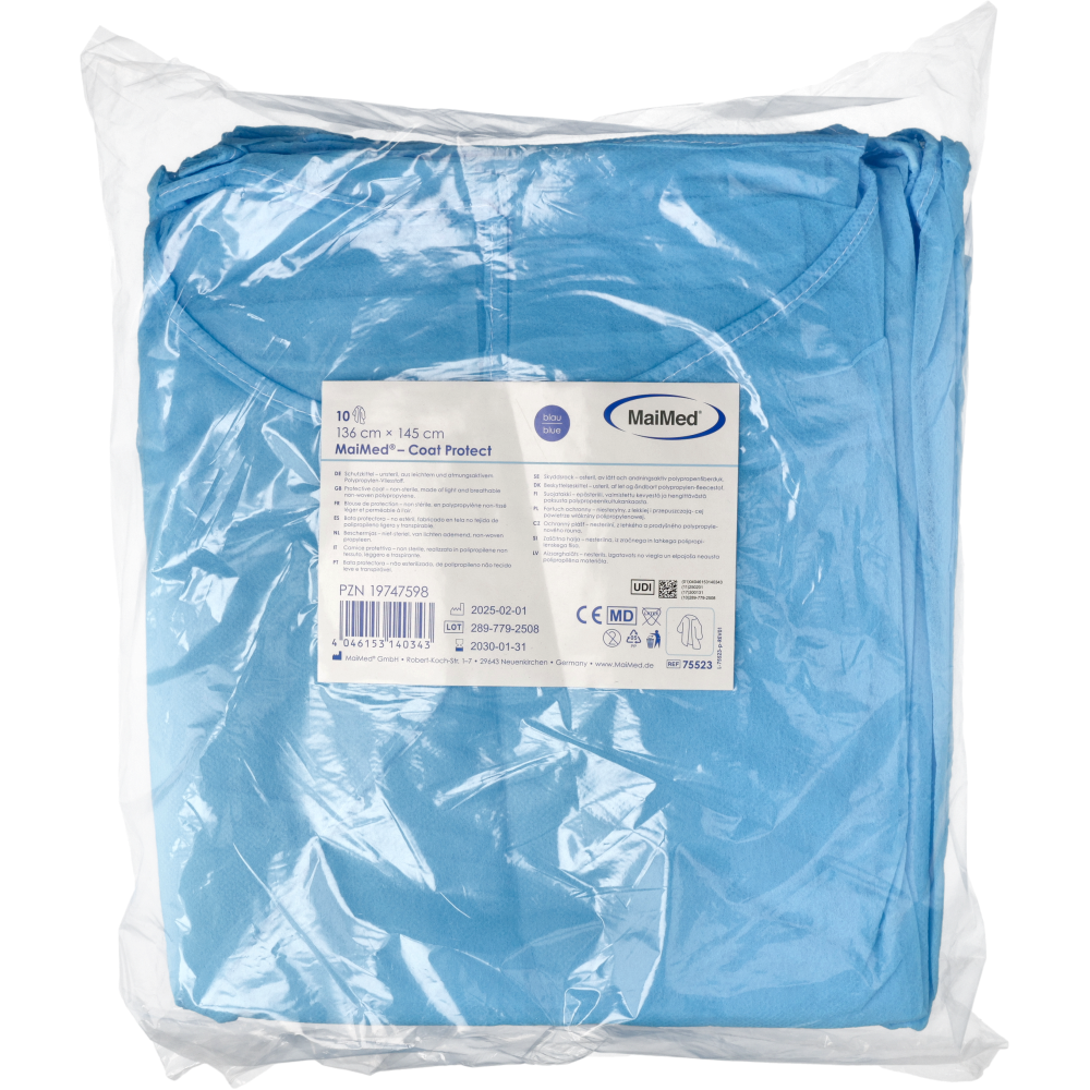 MaiMed® Coat Protect - Schutzkittel | Farbe: Blau