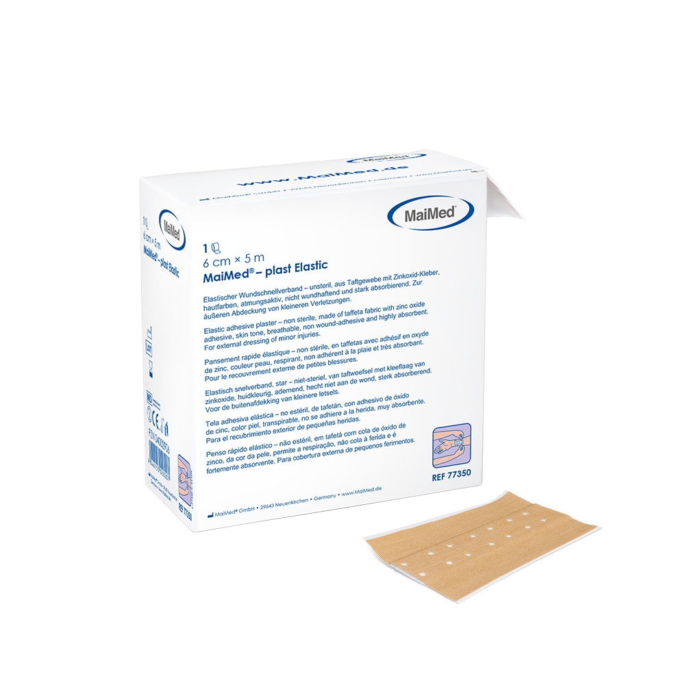 MaiMed® plast Elastic - Elastisches Wundpflaster | Breite: 4 cm