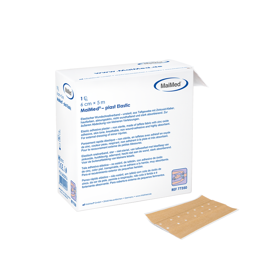 MaiMed® plast Elastic - Elastisches Wundpflaster | Breite: 4 cm