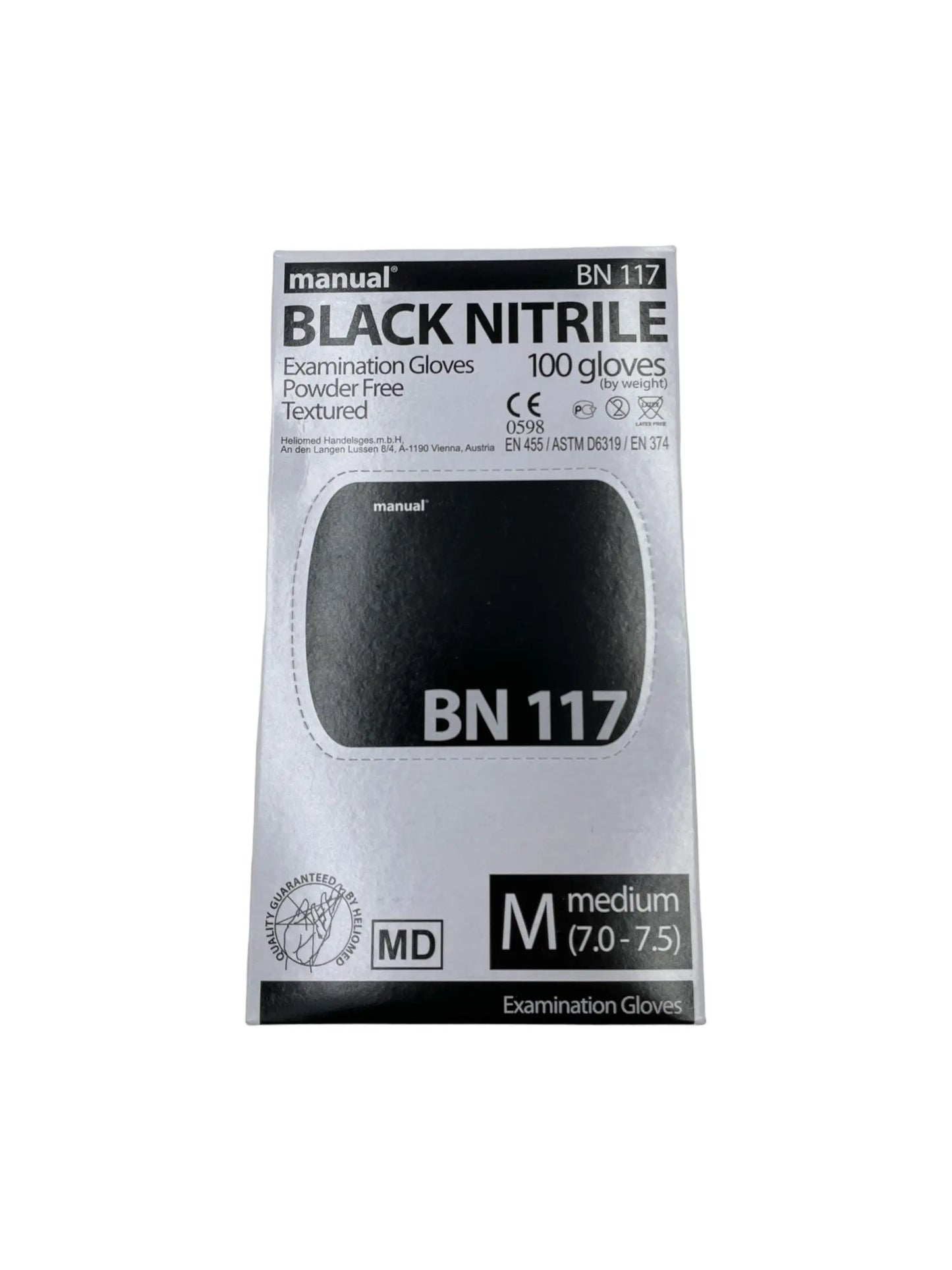 Manual Black Nitril Untersuchungshandschuhe BN117 - Medical Deal