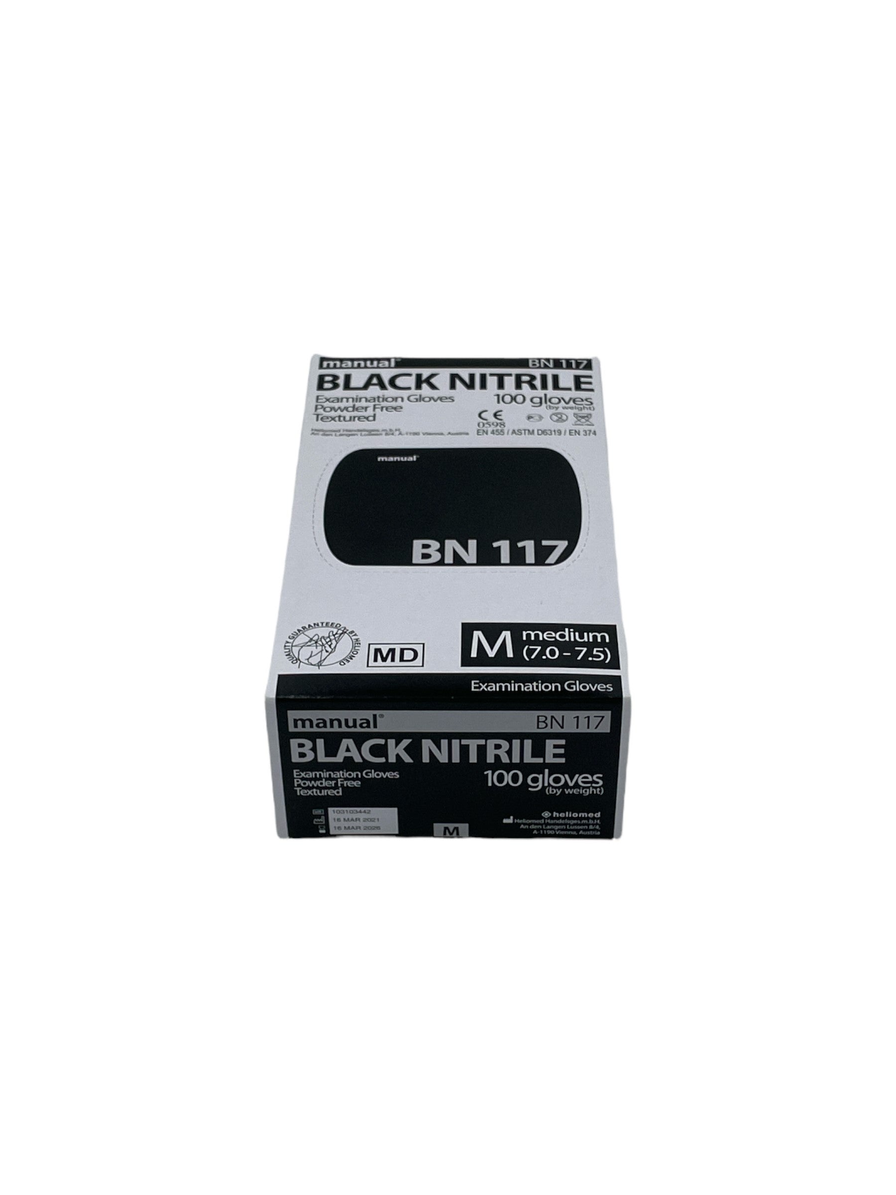 Manual Black Nitril Untersuchungshandschuhe BN117 - Medical Deal