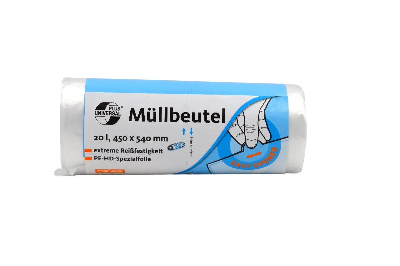 DEISS UNIVERSAL PLUS Müllbeutel 20 Liter, transparent - Medical Deal