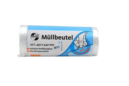 DEISS UNIVERSAL PLUS Müllbeutel 20 Liter, transparent - Medical Deal