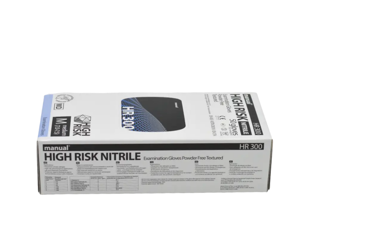 Manual High Risk Untersuchungshandschuhe Nitril HR 300 - Medical Deal