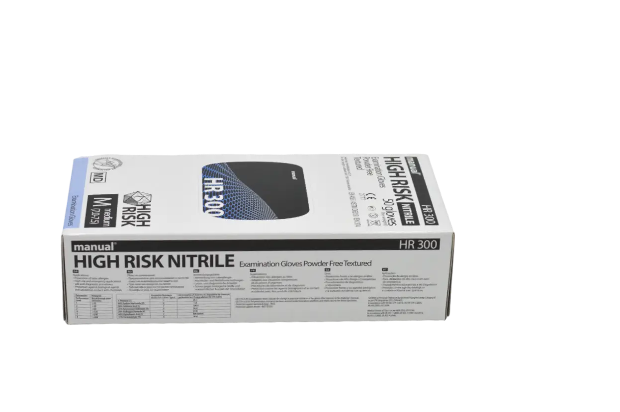 Manual High Risk Untersuchungshandschuhe Nitril HR 300 - Medical Deal