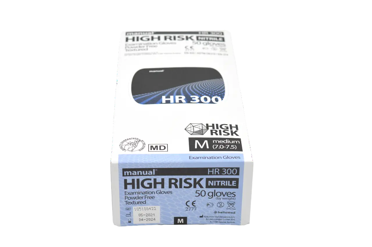 Manual High Risk Untersuchungshandschuhe Nitril HR 300 - Medical Deal