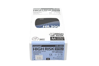 Manual High Risk Untersuchungshandschuhe Nitril HR 300 - Medical Deal