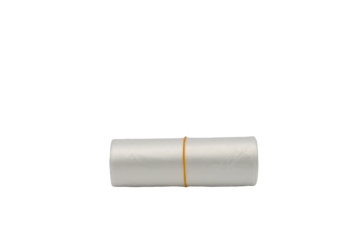DEISS Müllbeutel aus HDPE 60 Liter mit 10-20 % Regeneratanteil, transparent - Medical Deal